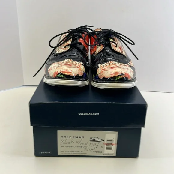 Cole Haan Original Grand w/ Tip Floral Print Lace-Up Oxford Shoes Women’s size 7 - Picture 14 of 16